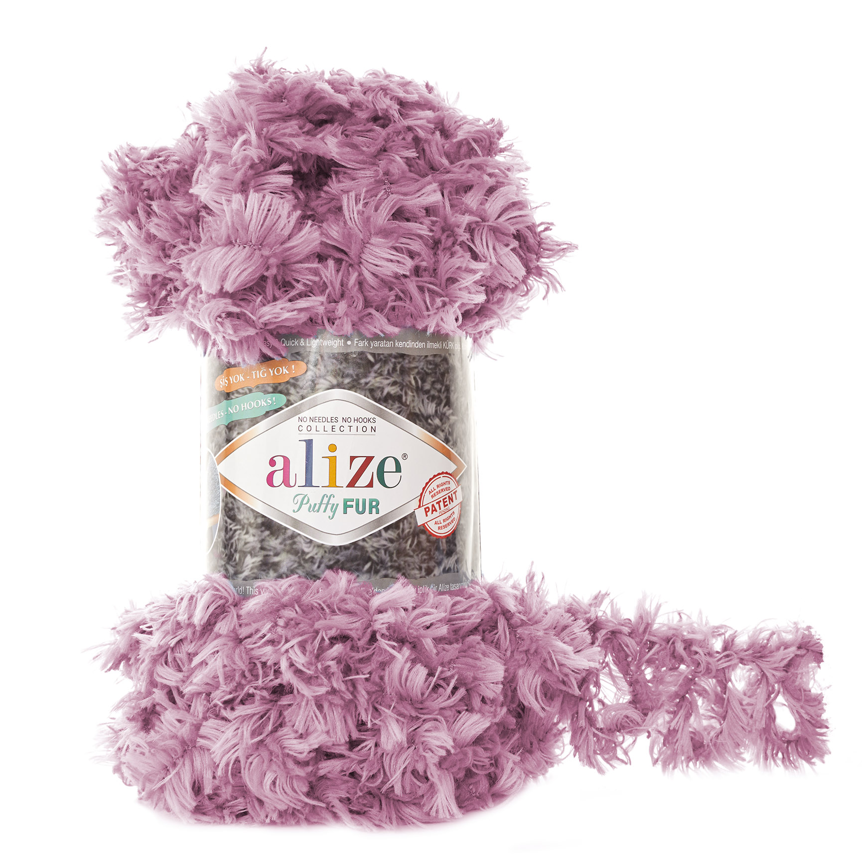 Wimper Loopity Garen, Alize Puffy Fur, Easy Finger Knitting - 4 Ball - GEEN SPIEZEN- NAALDEN- 6 Meter(100gr)- Hobby - - Sjaal - Baret - Handschoen - Jurk - Sjaal - Wrap - Diy - Made In Turkey: 6103