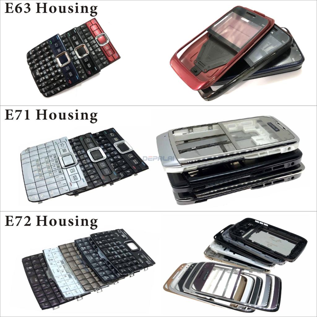 Voor Nokia E63 E71 E72 Behuizing Voorkant Faceplate Frame Cover Case + Back Cover Batterij Deur Cover + Toetsenbord