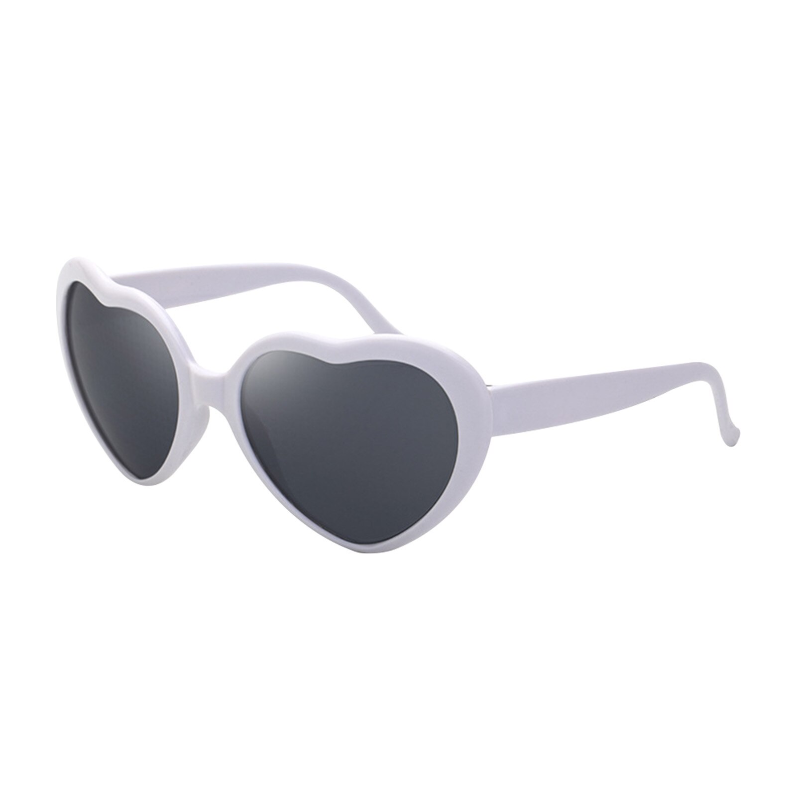 Eyewear Night Club Rave Heart Effect Diffraction Glasses 3D Portable Love Shaped Festival EDM Interesting For Bar: White