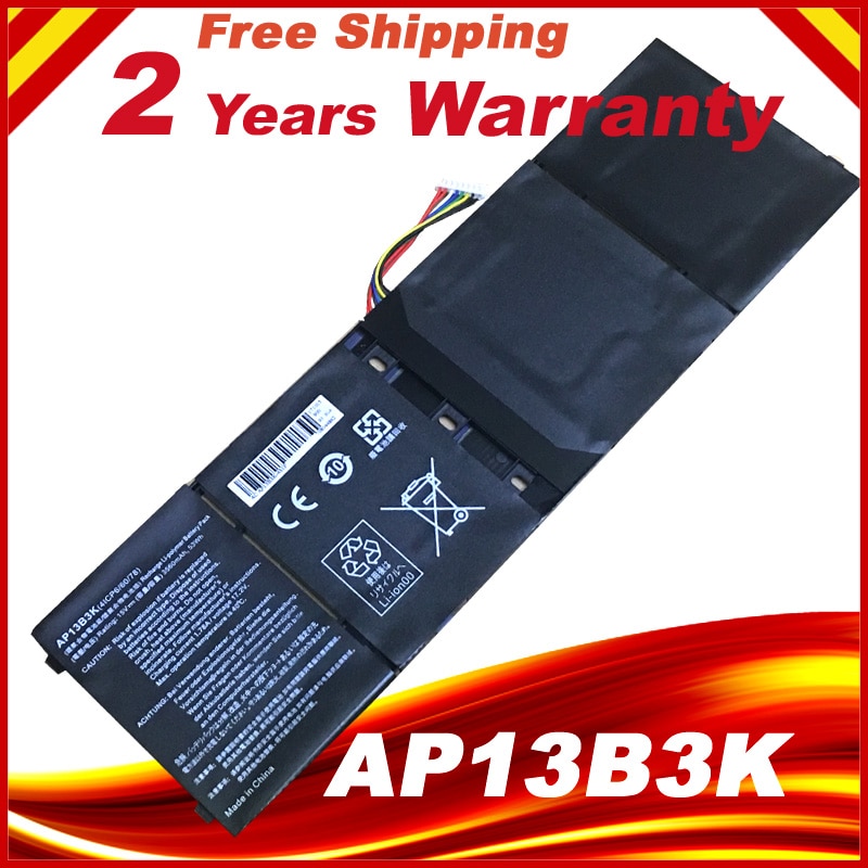 Originalt bærbart batteri  ap13 b 3k til acer aspire  v5 r7 v5-572g v5-573g v5-472g v5-473g v5-552g m5-583p v5-572p r7-571 ap13 b 8k