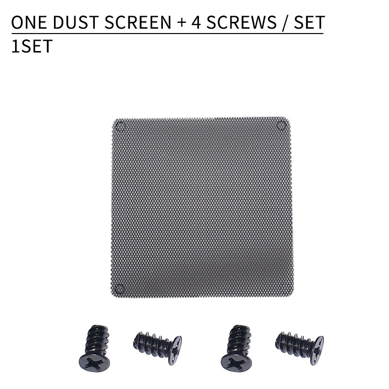 10 Stks/partij 120Mm Cuttable Zwarte Pvc Fan Stoffilter Stofdicht Case Computer Mesh: 1 Set