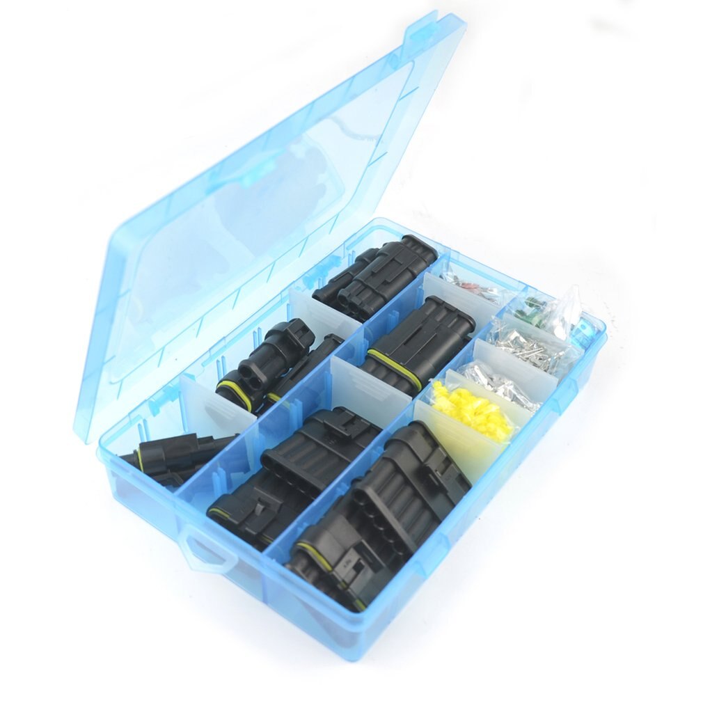 Medium Size Waterproof Terminal Connector Silicone Sealed Electrical Connector Plug Fuse Box Set For Car Motorcycle Truck Boat