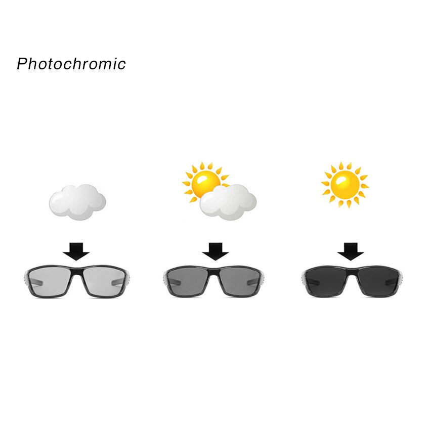 Sport fotochromatische gepolariseerde visbril outdoor  uv400 viszonnebrillen fiets fietsbril visuitrusting