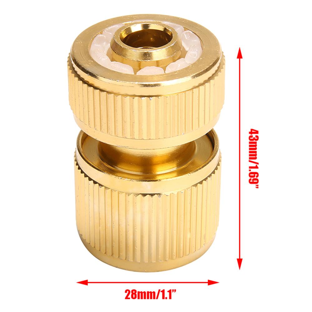 1/2 "Conexión rápida conector giratorio acople de manguera de jardín bifurcado para sistemas de riego IrrigationBrass de adaptador de manguera