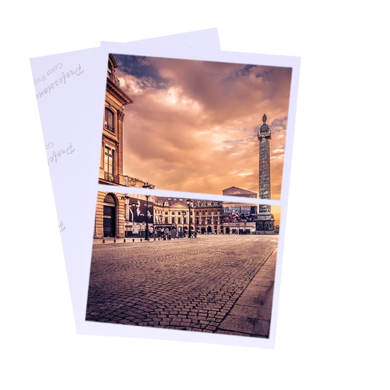 Papel fotográfico para impresoras de inyección de tinta, hojas 4R brillante de , 4x6 pulgadas, 200gsm, suministros de oficina, , 100 Uds.