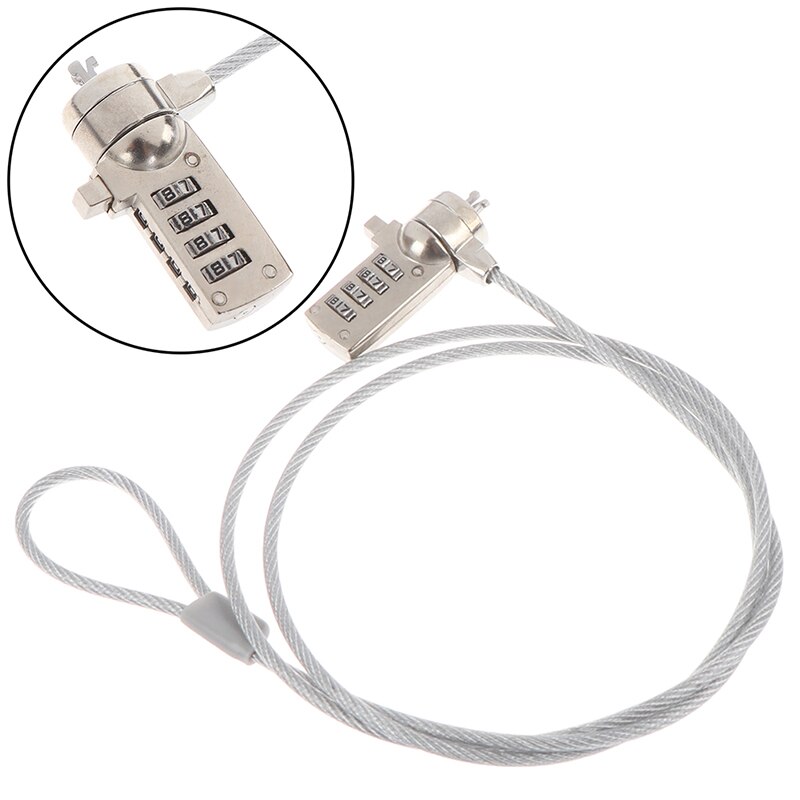 4 Digit Security Password Computer Lock Anti-theft Chain For Notebook PC Laptop Anti-theft Lock Combination Laptop Security Lock