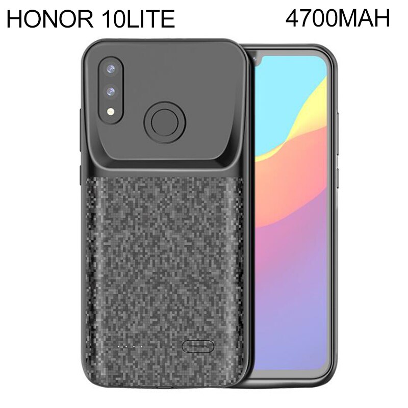 Funda de cargador de batería para Huawei Honor 8 8x9 9x 10lite Mate 20, funda de cargador de Banco de energía ultraligera para Huawei Nova 3 Play P20 P30: For Honor 10lite