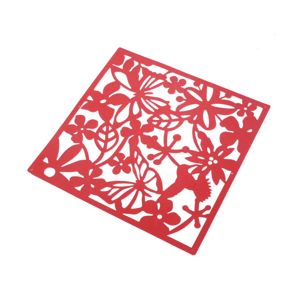 Living Room Hanging Folding Screen Modern Simple Hollow White Dining Room Partition Divider Panel For Home Decor: red