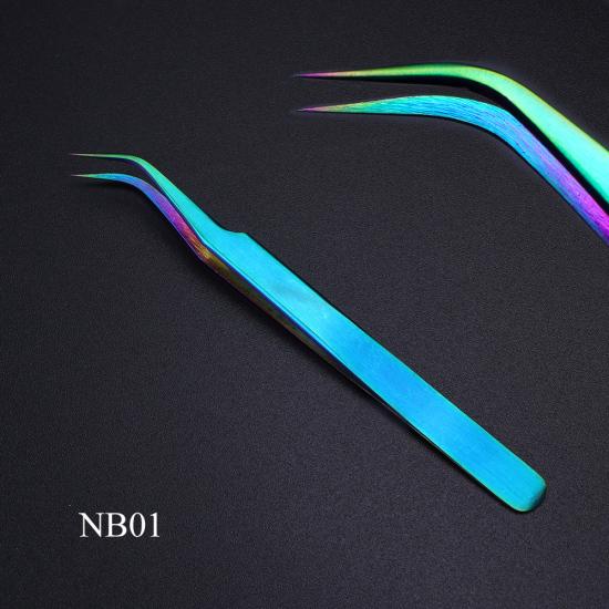 Stainless Steel Tweezers Volume Eyelashes Extensions Eyebrow Tweezers Curved Straight Nail Clipper Nipper Makeup Tools TRNB01-07: NB01