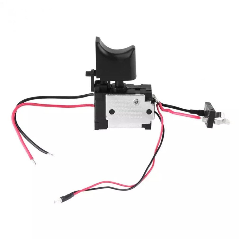 Dc 12V 16A Elektrische Boor Schakelaar Draadloze Trigger Switch Met Kleine Licht Voor Power Tools Accessoires Zwart