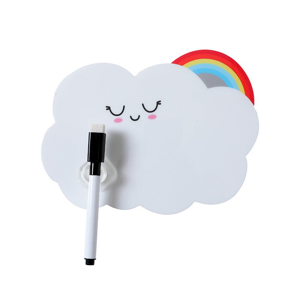 1set Cute Paste Refrigerator Sticky Notes With Pen Rewritable Message-Board Wall Fridge Decorative Message Sticker Home Decor: 2