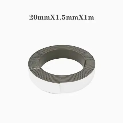 1M DIY stärker flexibler Magnetstreifen, selbstklebendes Magnetband, Gummi-Magnetband, weiches Streifenband, stärker Rückenkleber, 39,37 Zoll: 1m / Gold