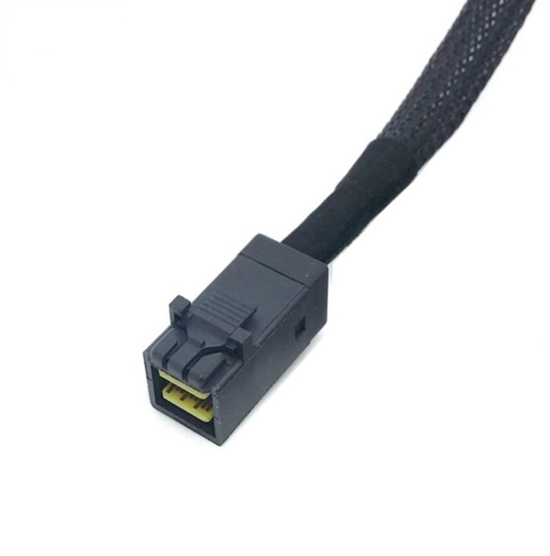 Cable SAS SATA SFF-8643 a 4 SFF-8482 Mini SAS interno HD a 4 conector SFF-8482 con puerto de alimentación de 15 pines divisor de disco duro