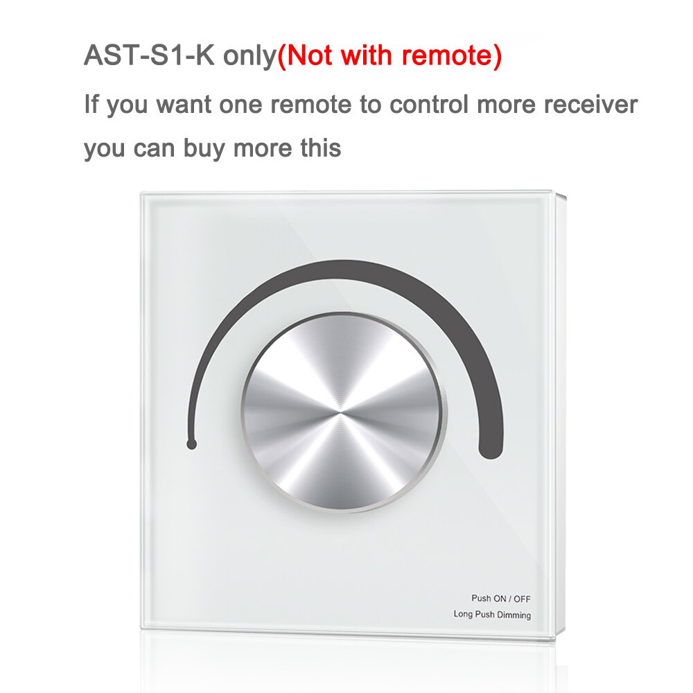 Triac LED Dimmer Switch Smart Wifi 2.4G RF Wireless Remote AC 110V 230V 220V Dimmable Knob Controller for LED Bulb Light Lamps: S1-K Dimmer Only