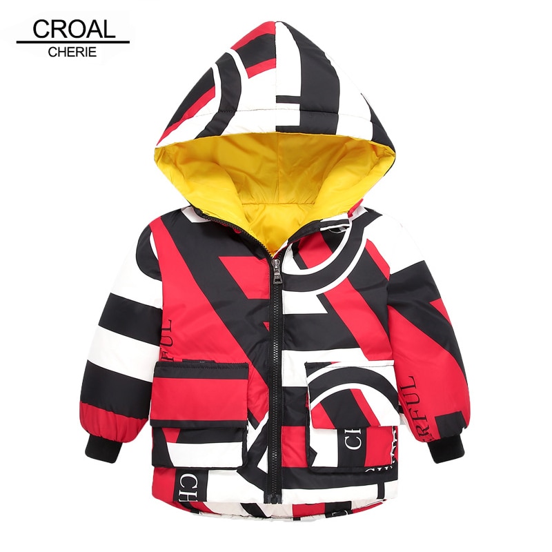 Croal Cherie Winter Meisjes Hooded Jassen Clothin Kids Jongens Jas Warme Herfst Kinderen Bovenkleding & Jassen Casual Baby Meisjes Kleding