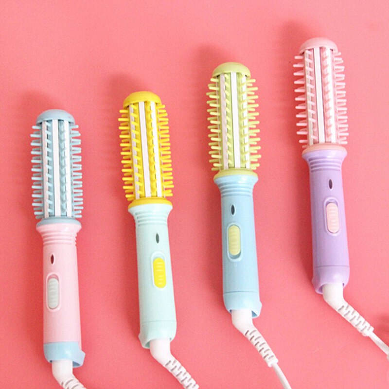Mini ferro de ondulação 220v elétrica pequeno cabelo alisamento curling iron conjunto bonito plana ferros viagem ferramentas alisador cabelo