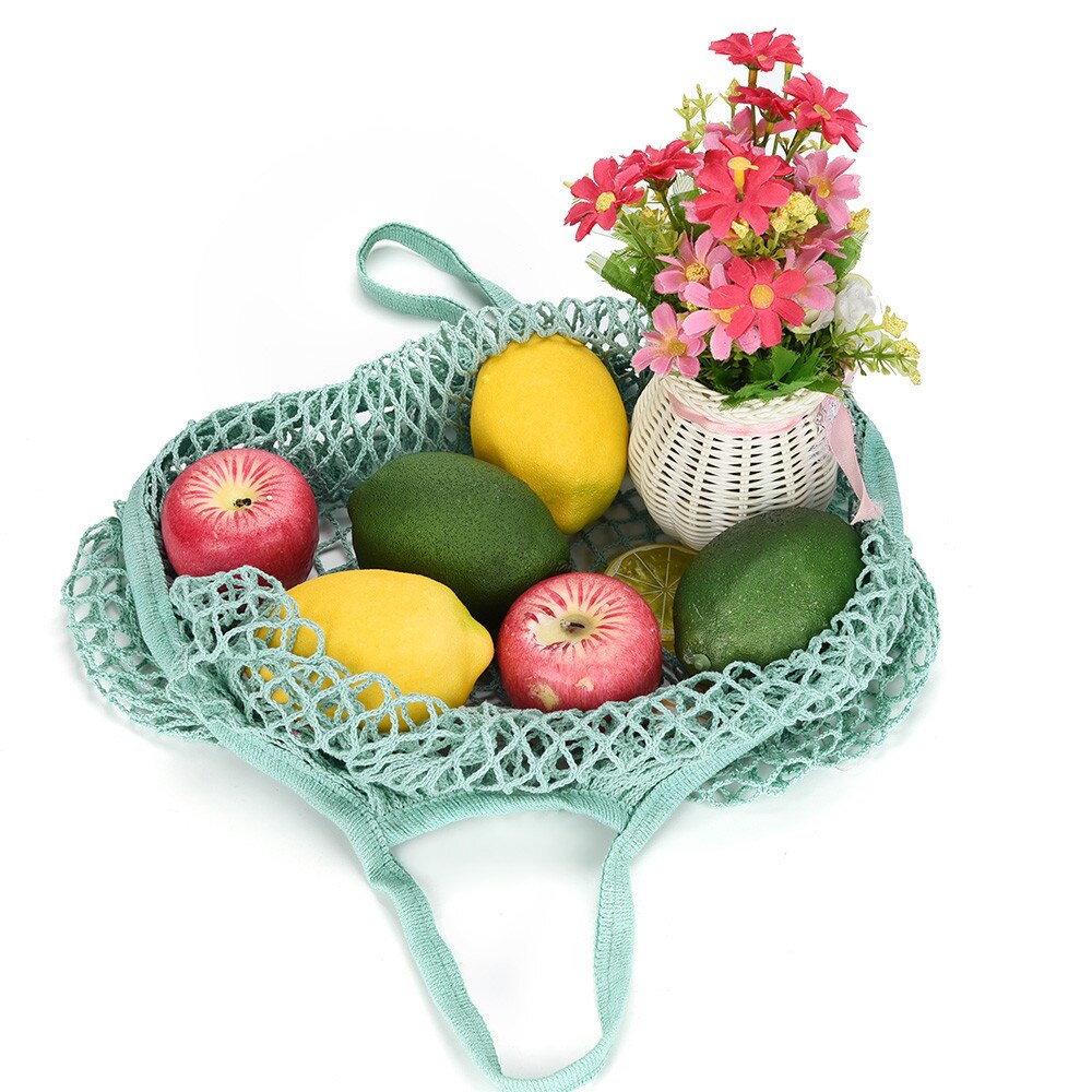 Mesh zak 2019TOP Mesh Netto Schildpad Zak String Boodschappentas Herbruikbare Fruit Opslag Handtas Totes G90703