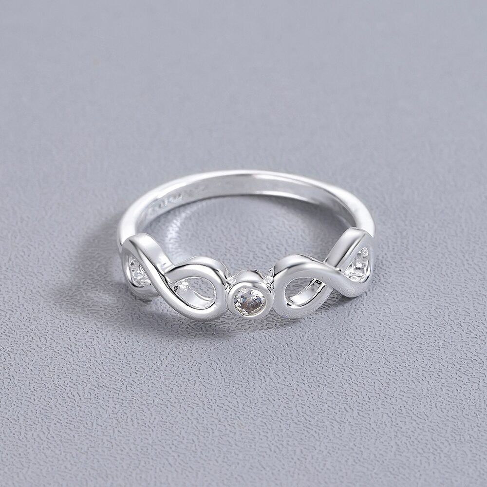 kupiec najnowsza moda modele dziki wybuch nieskończoność symbol 8 słów pierścionki modny biżuteria rozmiar7 CZ nieskończona miłość pierścień fabryka bezpośredni