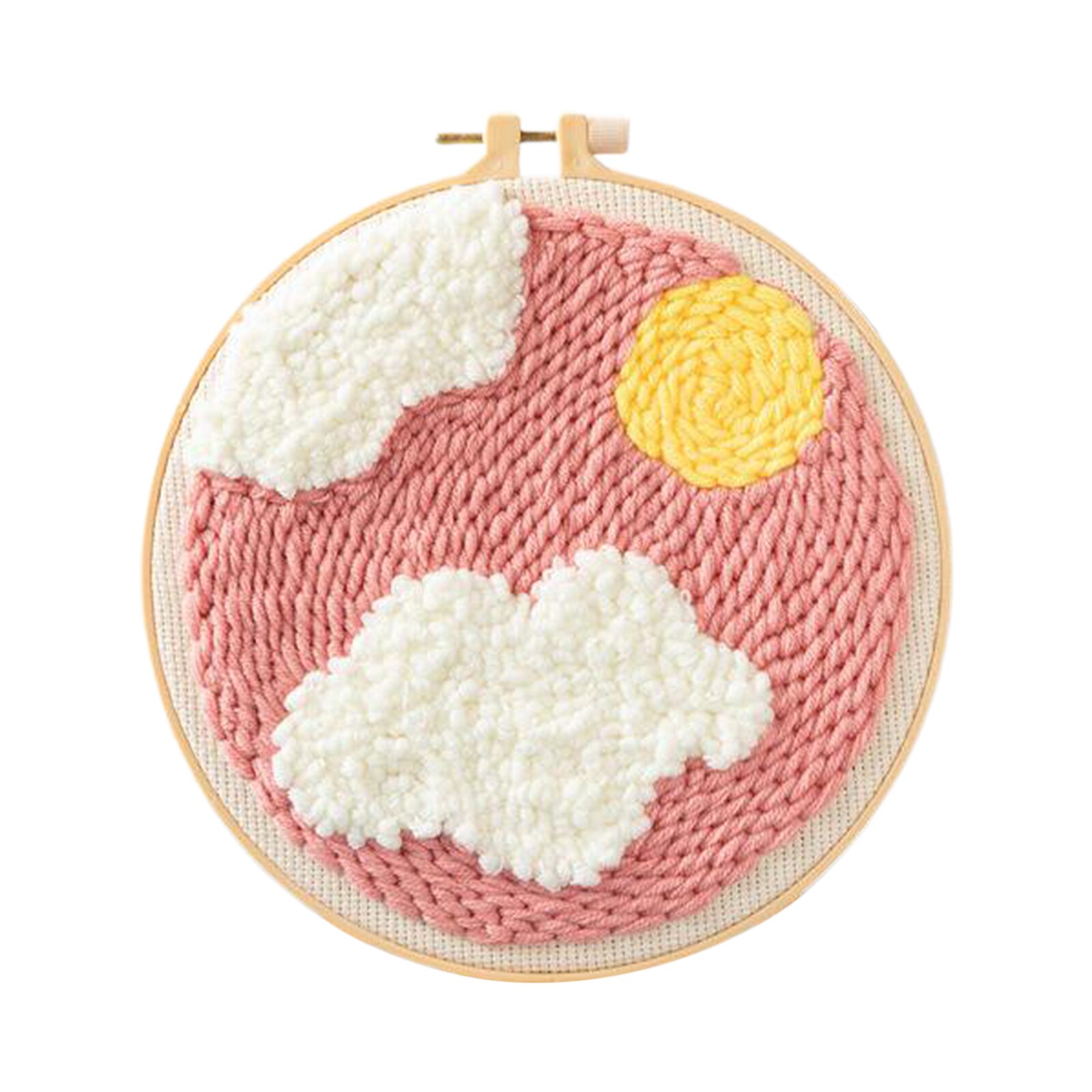 Punch Embrodiery Starter Moon Star Punch Naald Kit Zacht Garen Diy Handwerken Borduren Craft