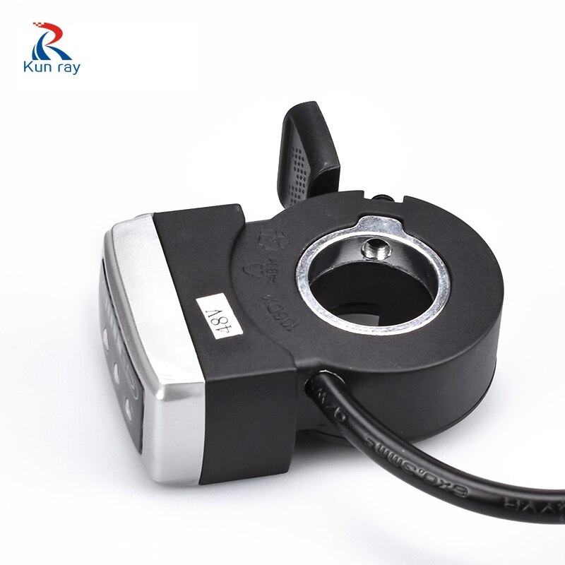 RoHS 36V 48V 106DX E-Bike Bicycle Scooter Motorcycle Finger Throttle Both-Way Thumb With Battery Power And ON-OFF Switch