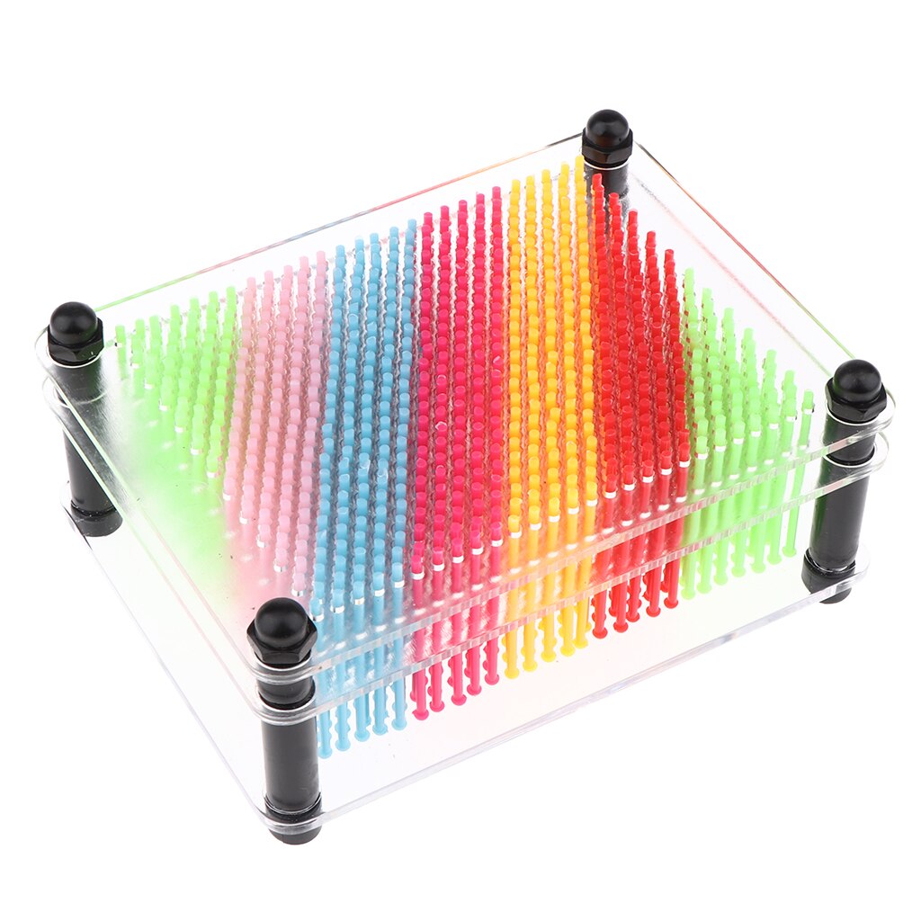 3D Pin Speelgoed, Plastic Pin Art Board Voor Kids, Inspireren Verbeelding Voor Kinderen: Transparent S