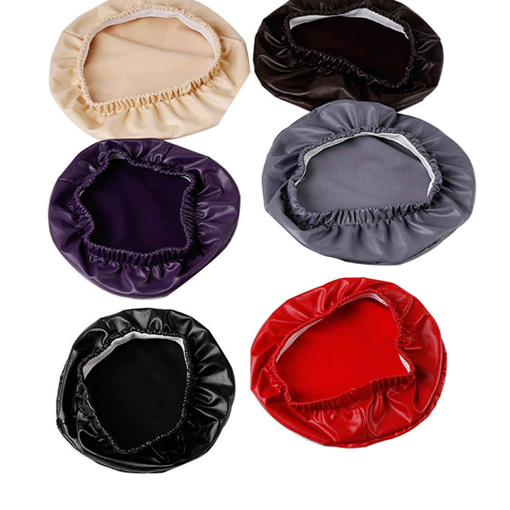 табурет Round Chair Protector Elastic PU Leather Stool Chair Cover Waterproof Chair Protector Small Round Seat Cushion Sleeve