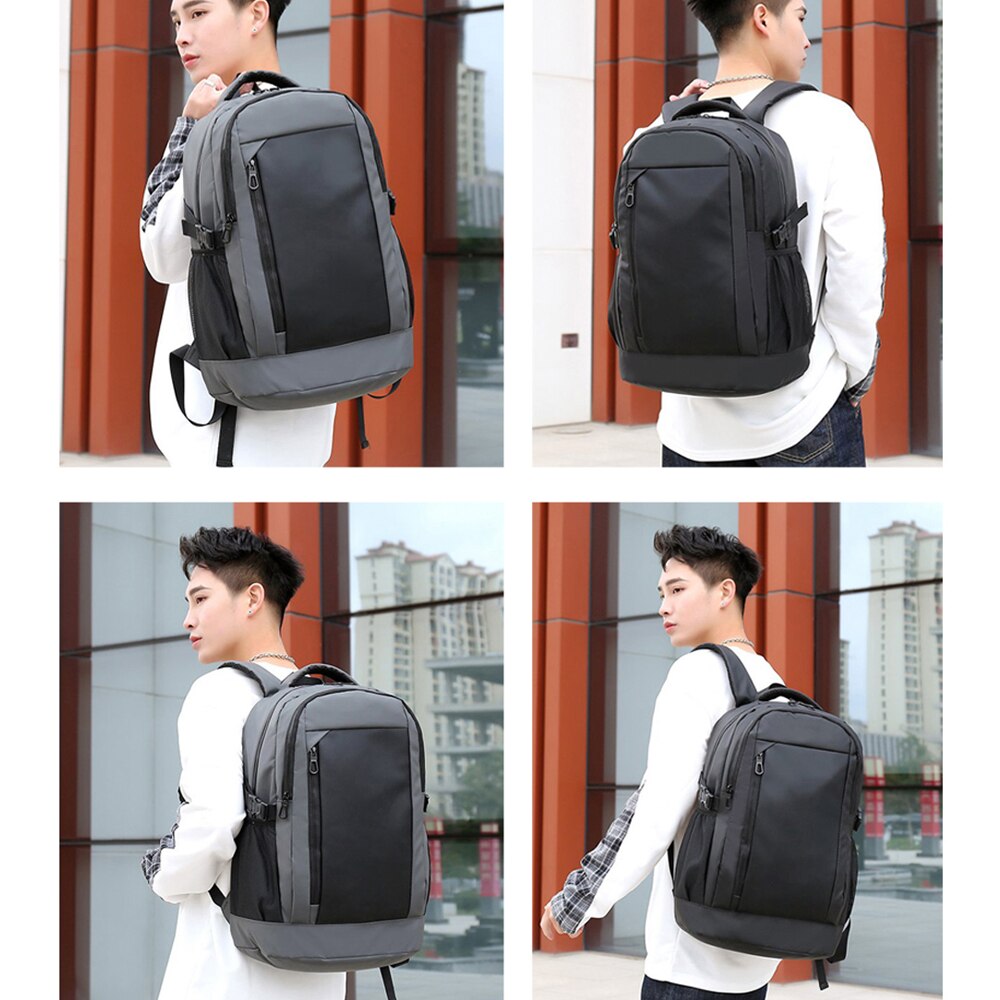 Laptop Backpack Men 17inch Office Work Men Backpack Business Bag Unisex Black Ultralight Backpack Thin Mochila