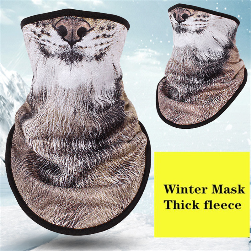 Winter Fleece Ski Scarf . Cycling Snowboard Bandana Headwear Mask Neck Triangle Thicken Warm Windproof Women Men Funny Bibs: NO.7