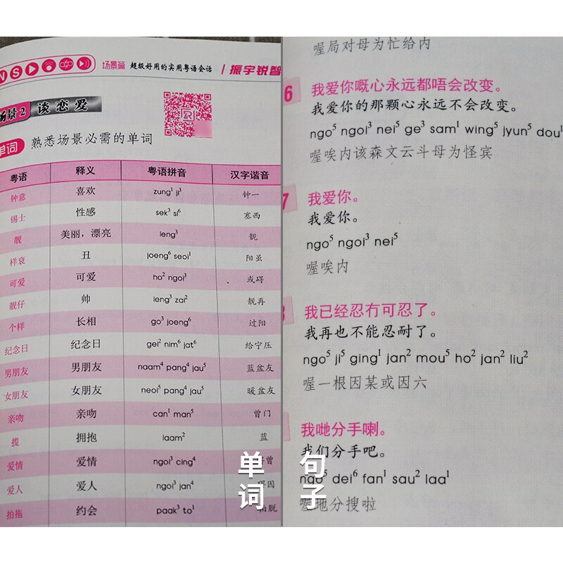 Beginner Cantonese learning introduction Authentic Cantonese emergency oral self-study basic introduction textbook