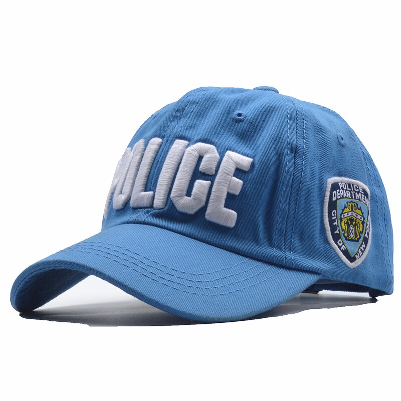 NORTHWOOD Baumwolle Polizei Brief kinder-Baseball-Cap Kinder Snapback Caps Für Jungen Mädchen Kind Hüfte Hop Knochen Hüte: Himmel Blau