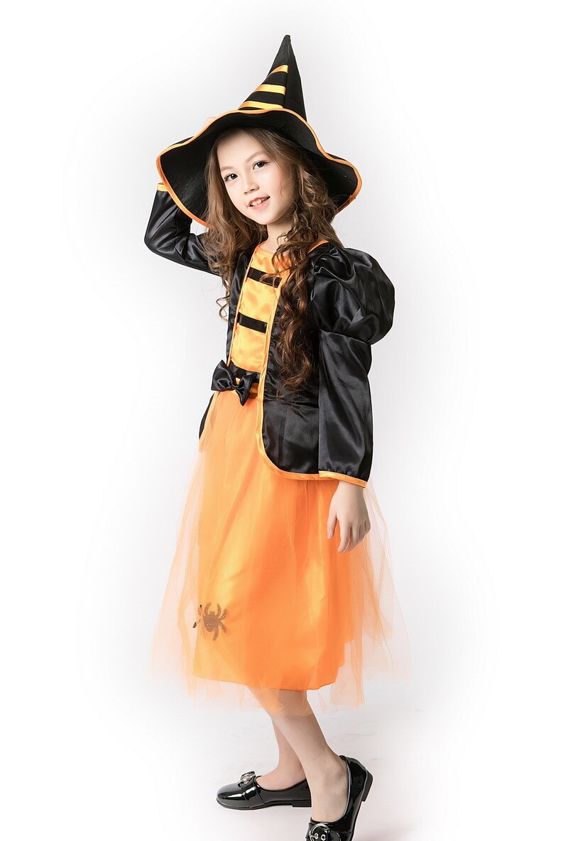 Halloween Party Dress Witch Spider