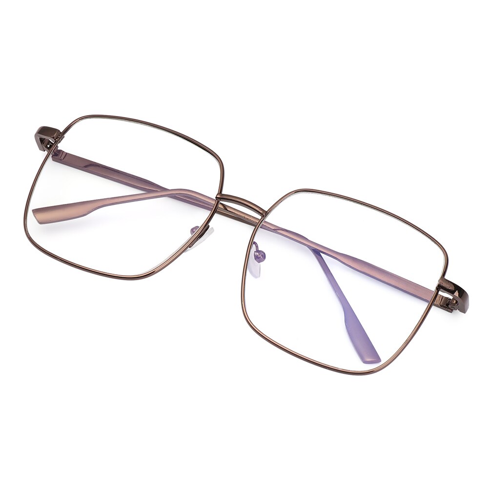 1 PC Anti Blue Ray Glasses Metal Frame Computer Glasses Women Eyewear Comfort Resin Lens Optical Spectacle Frames