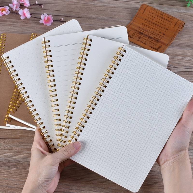 Notatbok  a5 journal medium kraft rutenett prikk blank daglig ukeplanlegger bok timeplanlegger skolerekvisita skrivesaker gave