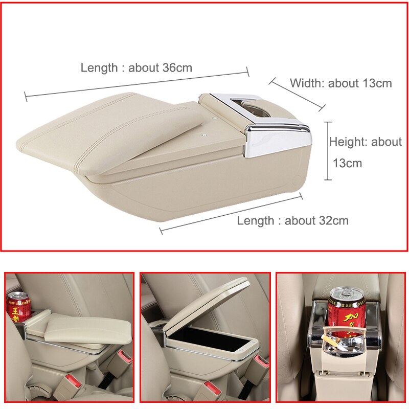 Auto Armsteun Doos Centrale Winkel Inhoud Doos Bekerhouder Voor Renault Duster Asbak Interieur Auto-Styling auto Accessoires