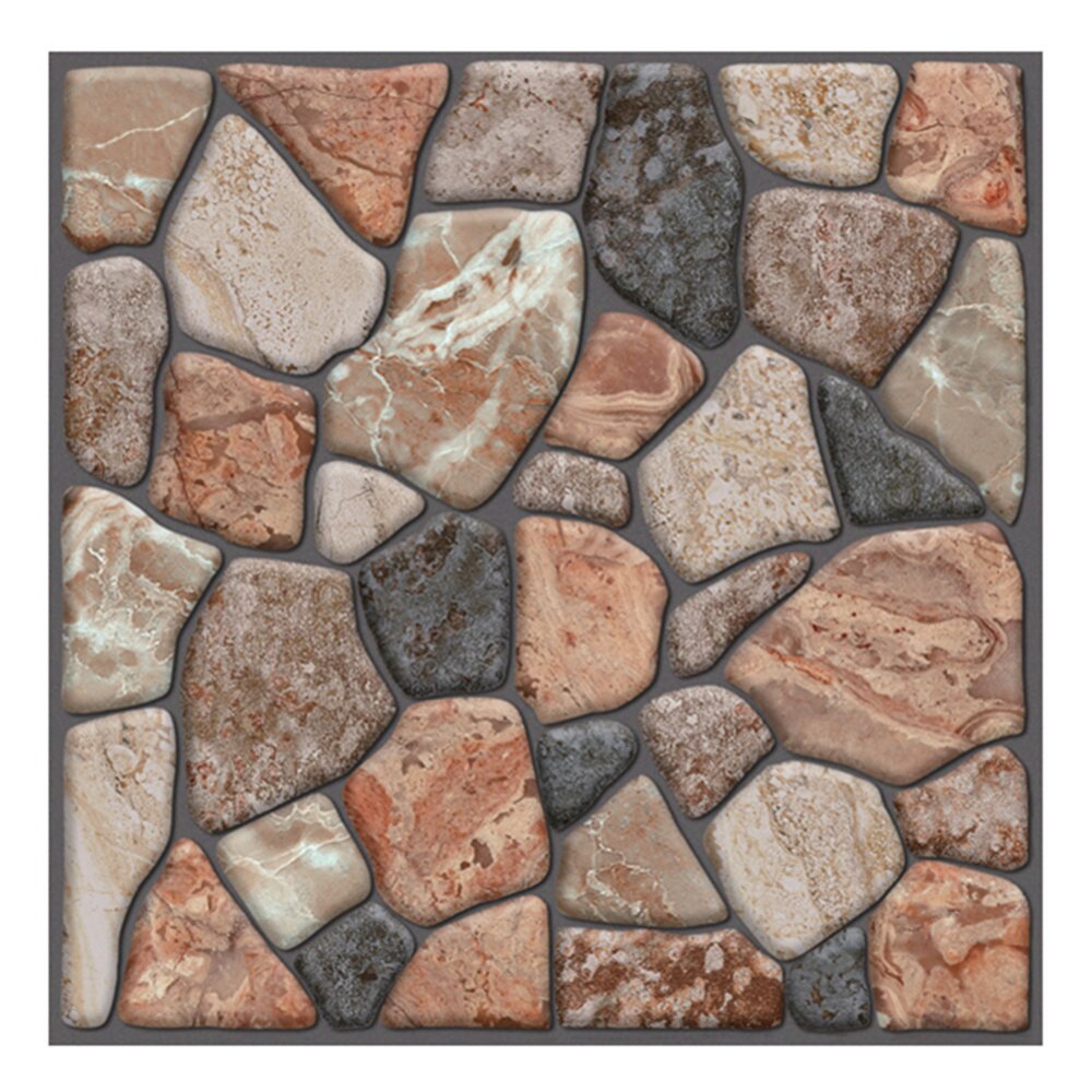 1PC 3D Stone Wallpaper Wall Sticker Decor Embossed Brick Simulation Tile Wall Sticker For DIY Home Bathroom Kitchen Decoration: C