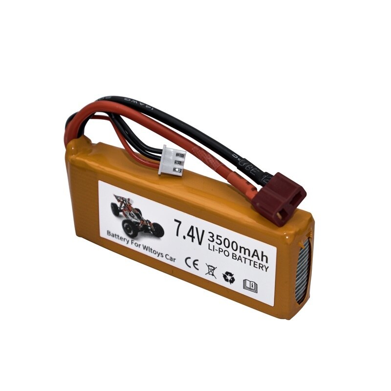 Ensembles de chargeur de batterie Lipo 7,4 V 3500 mAh pour Wltoys 144001 124016 124017 144002 Batterie de voiture 2s 7.4v pour voiture Wltoys 12428 12423 RC
