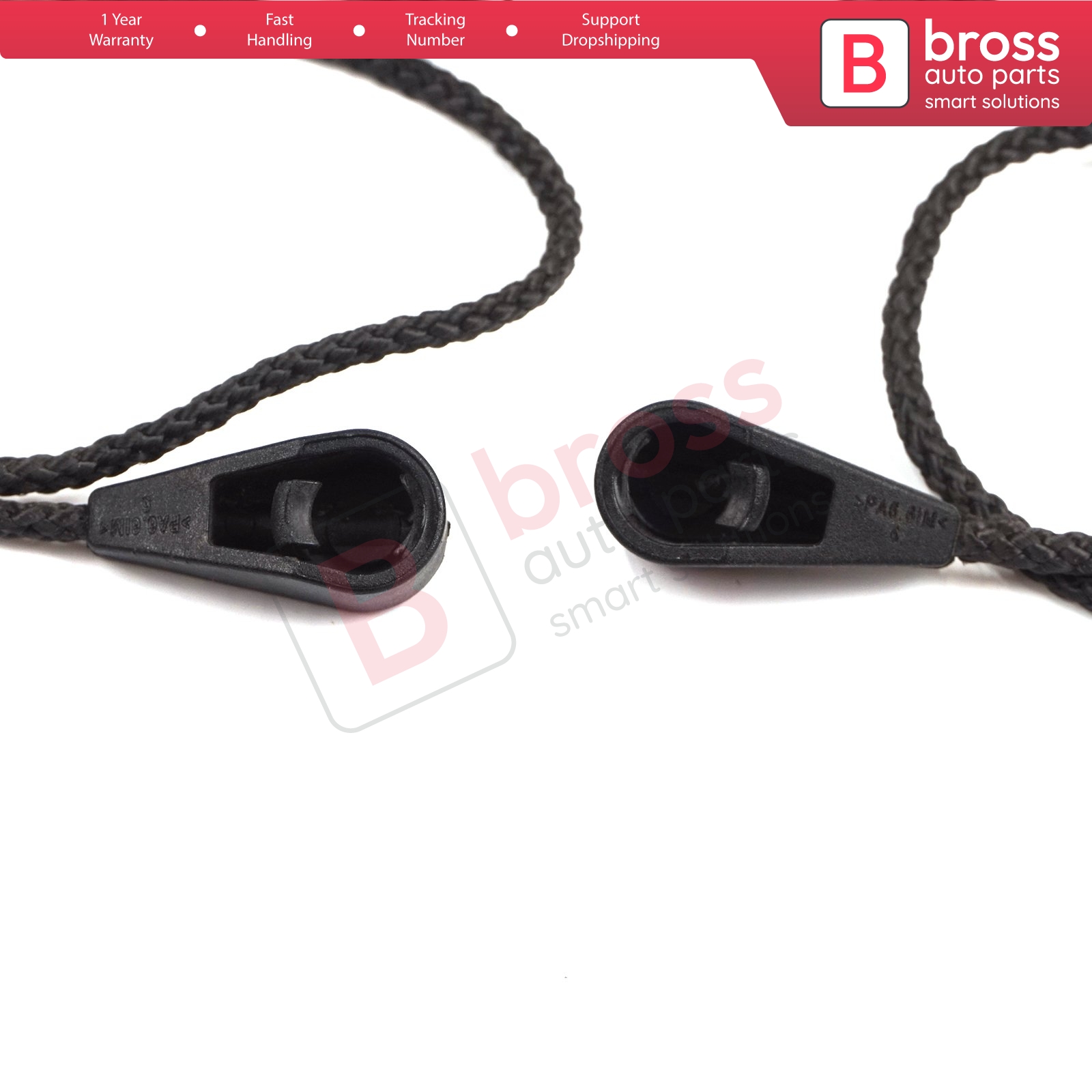 BDP1215 2 Pcs Trunk Rear Parcel Shelf String Cord Retaining Strap 7356378450E for Fiat Egea Tipo 356H 357H Hatchback -On