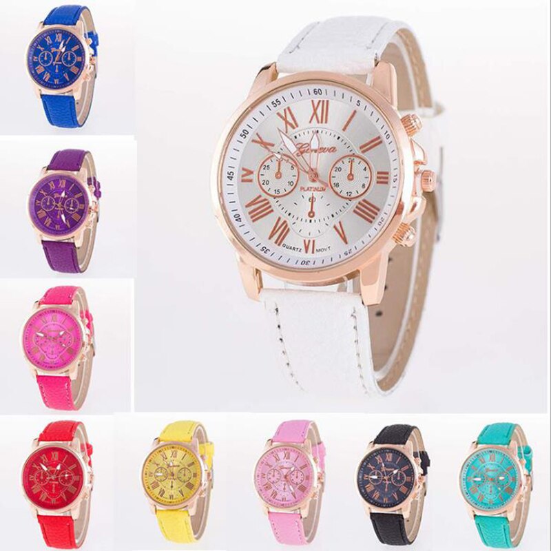 Drie-ogen horloge retro student koppel horloge mannen en vrouwen riem quartz trend horloge