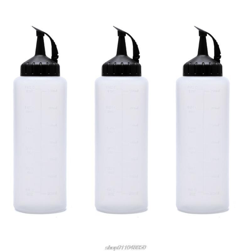 Multifunction Soy Sauce Bottle, Seasoning Jar Salad Dressing Bottle, Plastic Squeeze Bottle for Condiments AG13 21: L