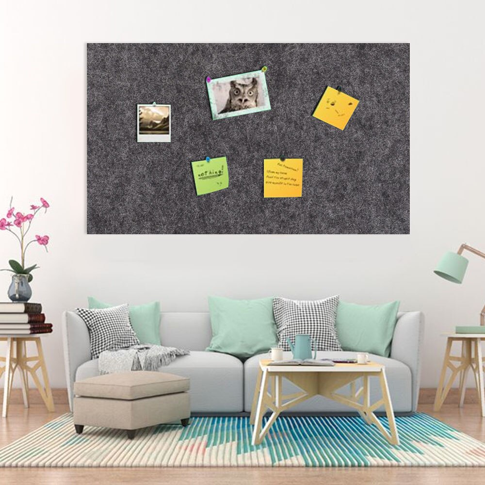 4PCS 30x45cm zelfklevende Vilt Muur Bulletin Memo Brief Bericht Board Prikbord Foto 'S Display Wall decoratie
