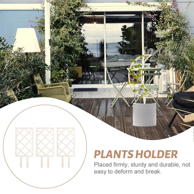 3pcs Wood Plant Trellis Indoor Garden Trellis Climbing Plant Trellis Support Rack Garden Decoration Garden Accessories
