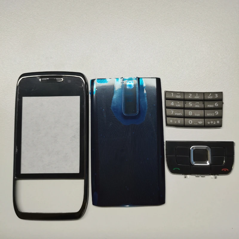 Kompletna Przednia Obudowa Klawiatury robić Nokia E66 N73 Tylna Pokrywa Baterii Wysokiej Jakości Obudowa Klawiatury: Złote