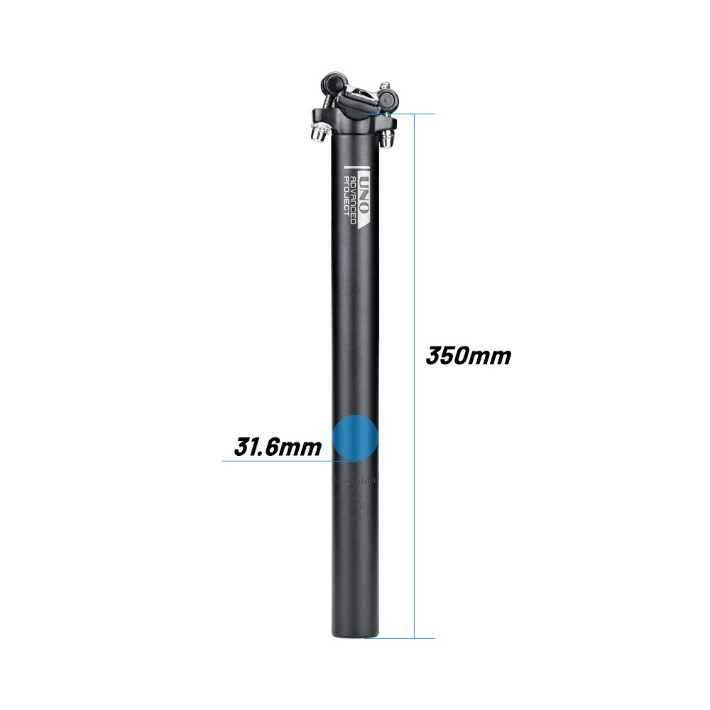 Uno canote de bicicleta ultraleve, peça de assento para bicicleta de alumínio, mtb, 25.4/27.2/30.9/31.6*350/400mm: 31.6X350MM