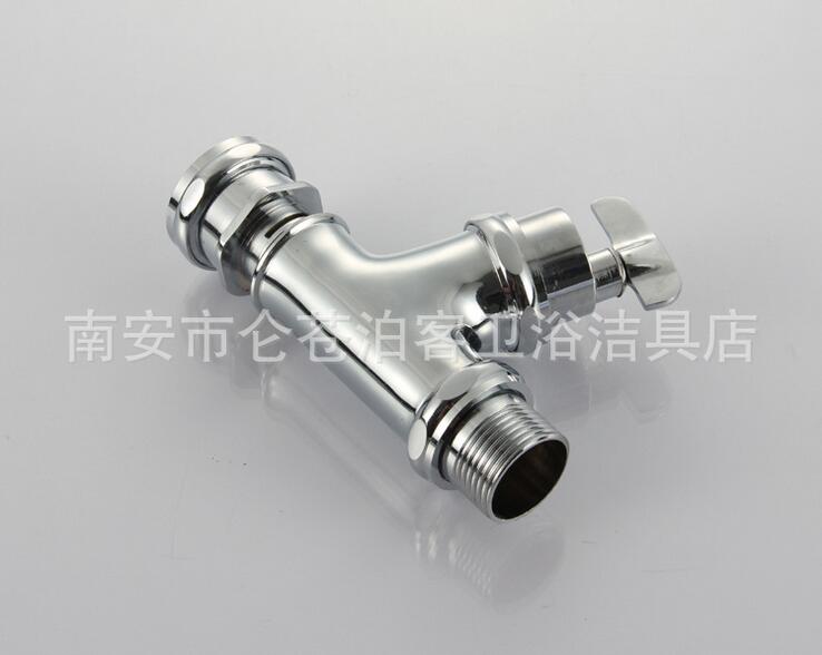 Knob type control toilet/WC stool flushing valve, Copper squat pan flush valve, Delay valve urinal flush valve chrome plated