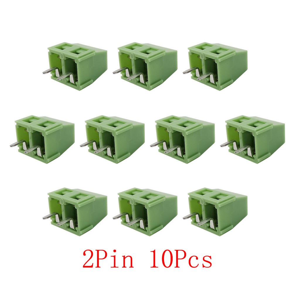 100 Pezzi Morsettiera PCB A Vite 3.5mm: Connettori 2 Pin Diritti Per Circuiti Stampati (Connettori Elettrici)