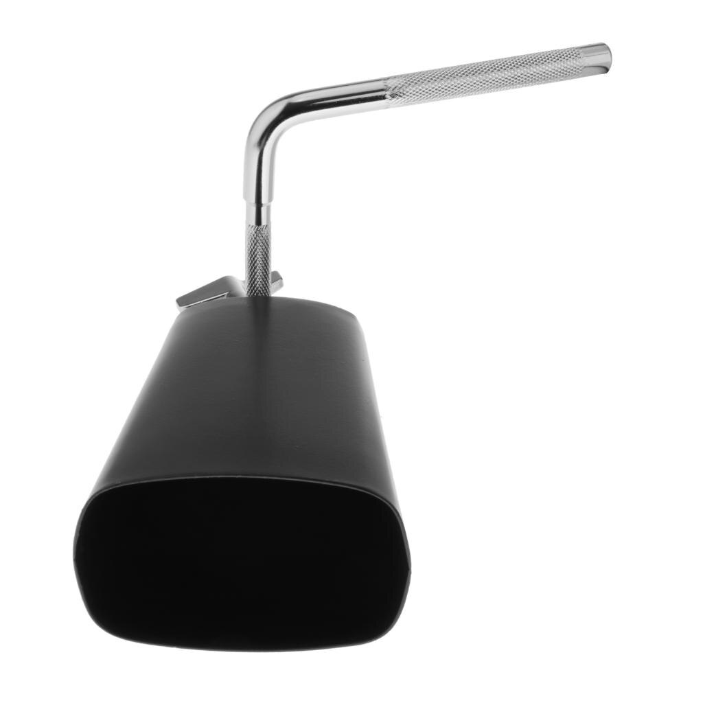 6" Cowbell Noise Maker Percussion Instrument Mountable Black for Drum Set