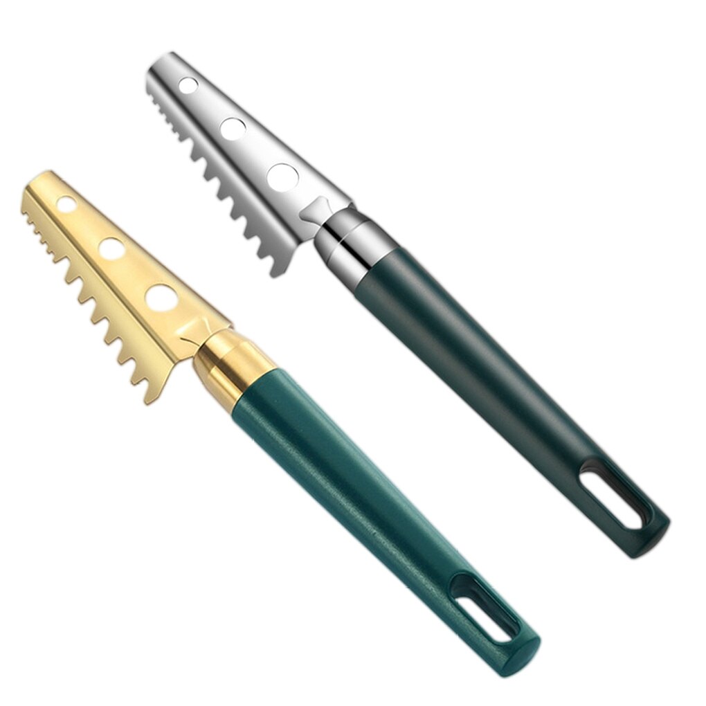 Manual Fish Scaler Scale Remover Seafood Bone Scraper Reusable Kitchen Descaler Home Restaurant Scraping Tools