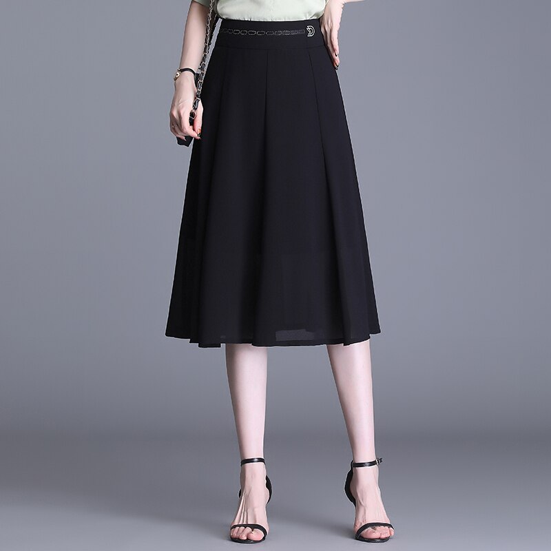Lange Rok Dames | Hoge Taille | Minimalistisch Ontwerp | Lange Lengte main image 1