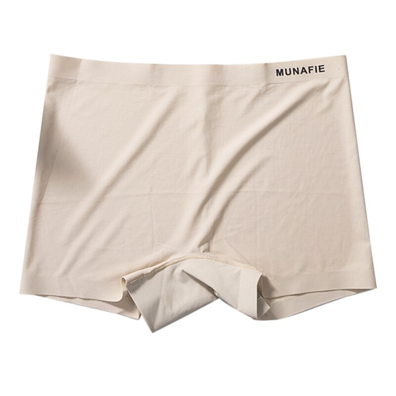 Kvinder sikkerhed korte bukser shorts bløde sømløse sikkerhed korte casual bukser mid talje åndbare trusser: F