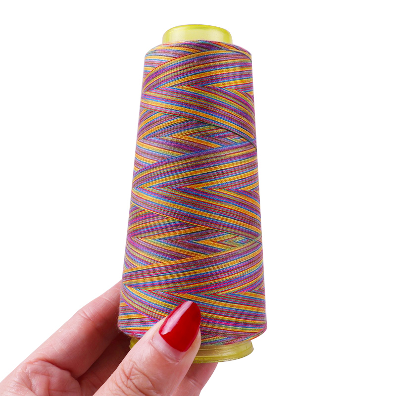 Gradient Color Polyester Sewing Thread Sewing Supplies High Tenacity Cotton Machine Overlock Sewing Accessories DIY: FRX0003